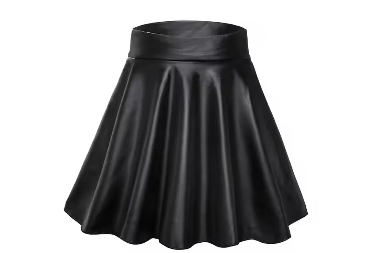 A lot Like Leather Skater Skirt